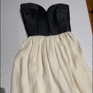 Parker black and white dress XS